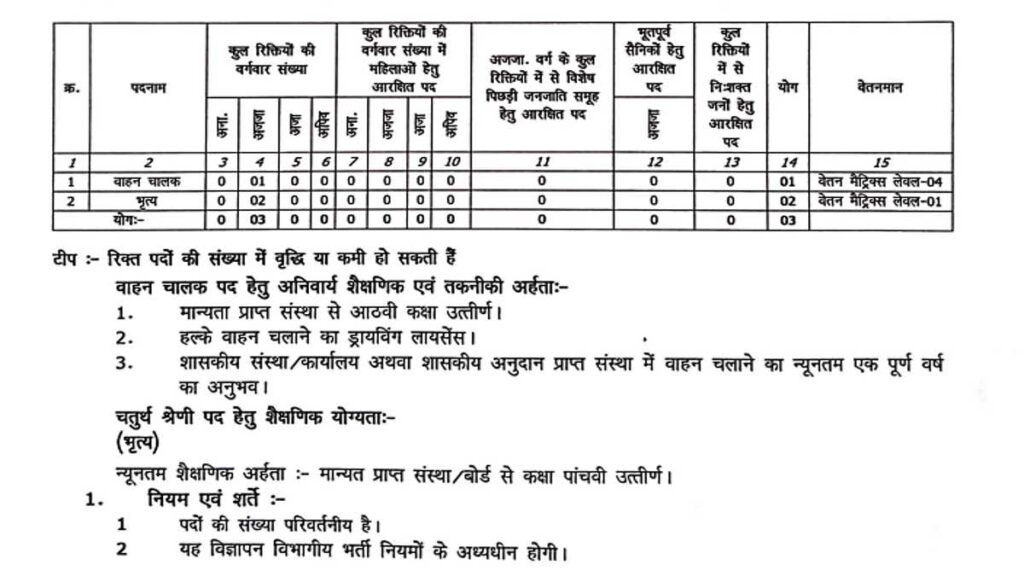 Collector Office Narayanpur Job