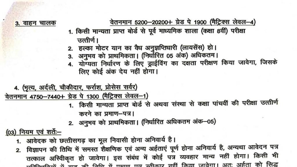 Balodabazar-Bhatapara District Job