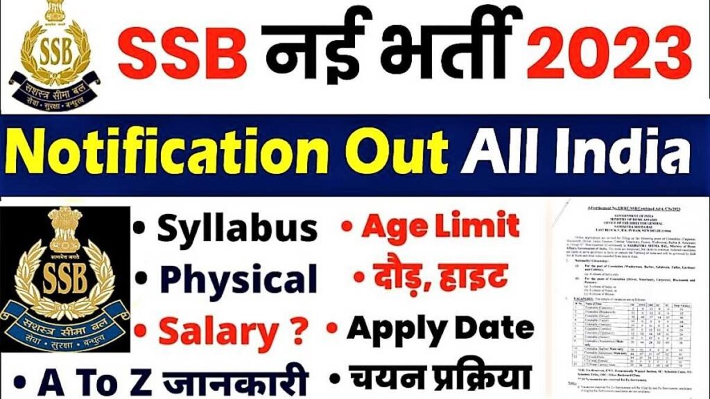 SSB Sarkari Job Alert