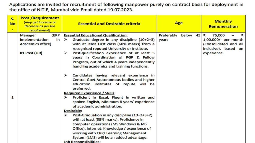 BECIL Government Job