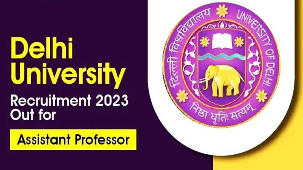 Delhi University Job Alert