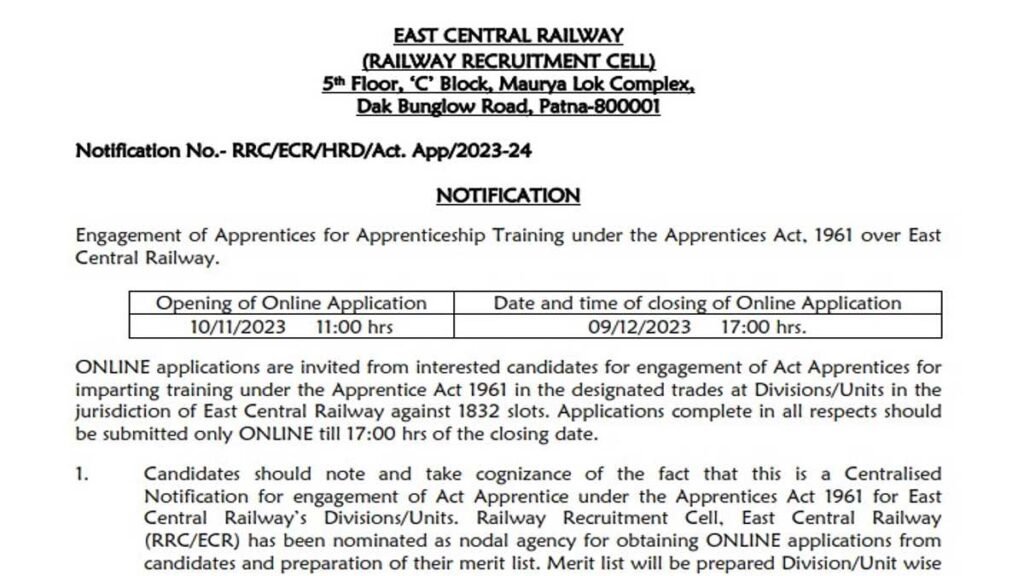 Railway RRC Job
