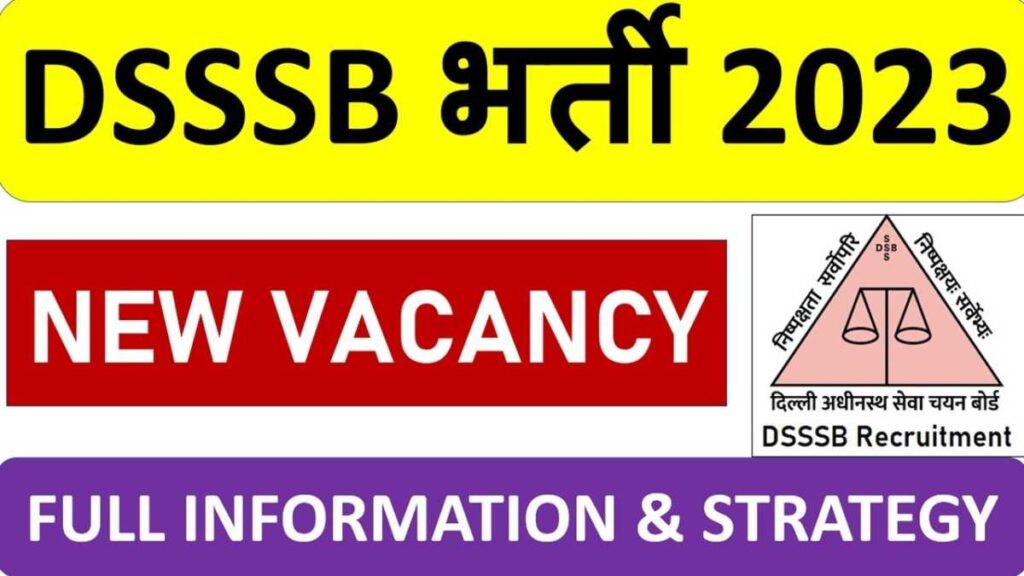 DSSSB PGT Recruitment