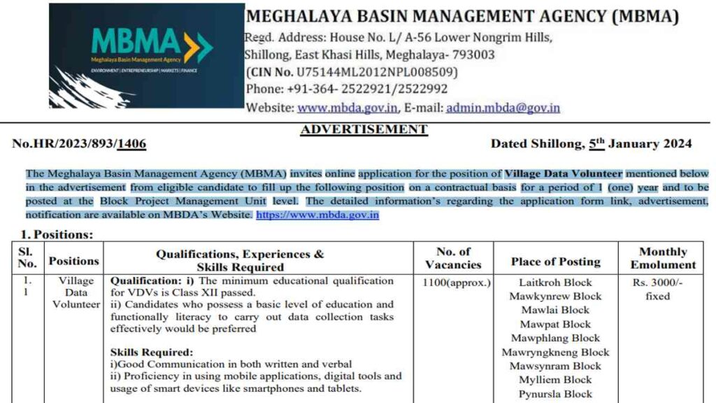 MBMA Job 2024 