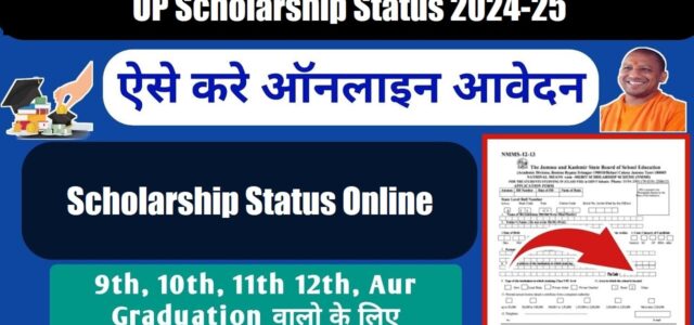 Up Scholarship Status 2024 25 Mantralaya Job